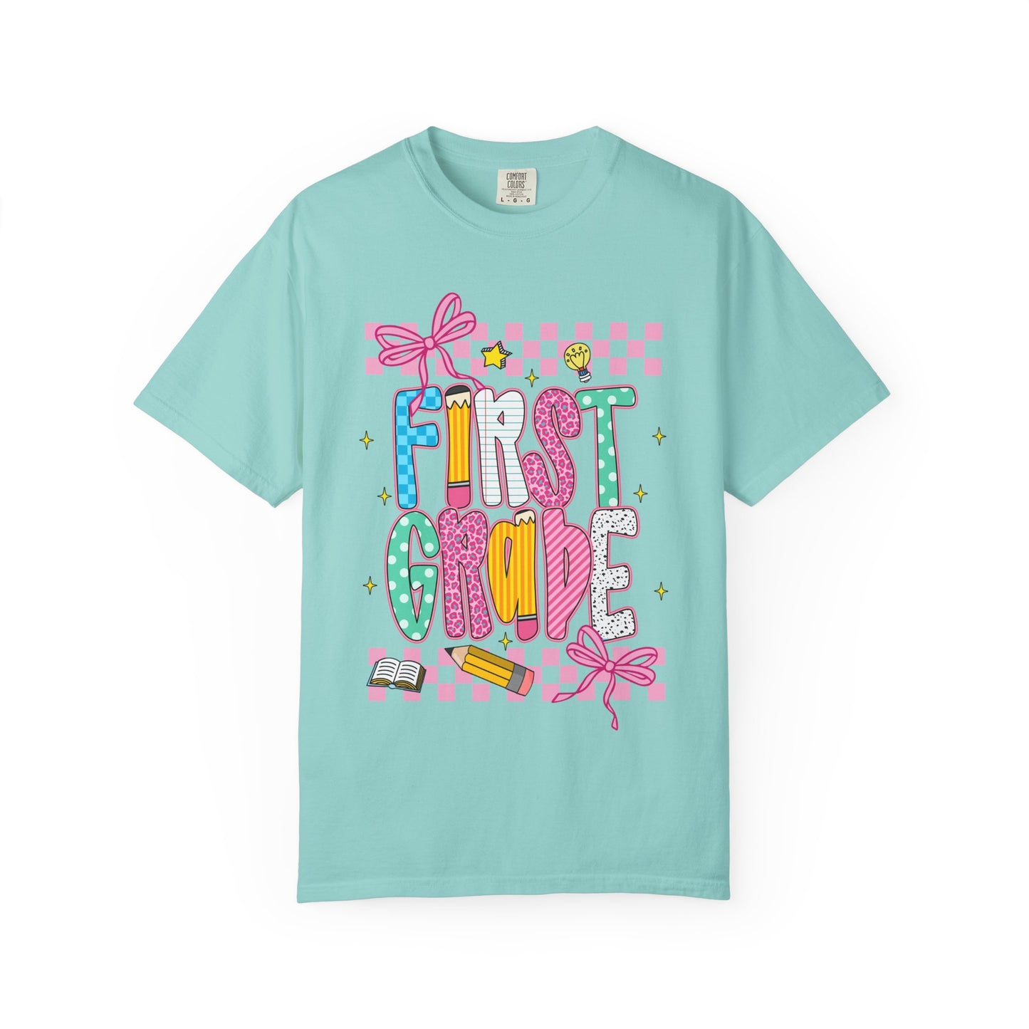 First Grade Superhero Unisex Garment-Dyed T-shirt