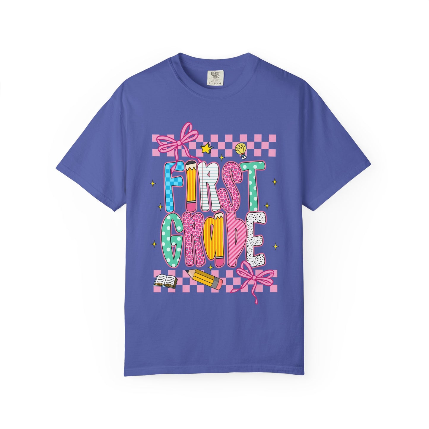 First Grade Superhero Unisex Garment-Dyed T-shirt