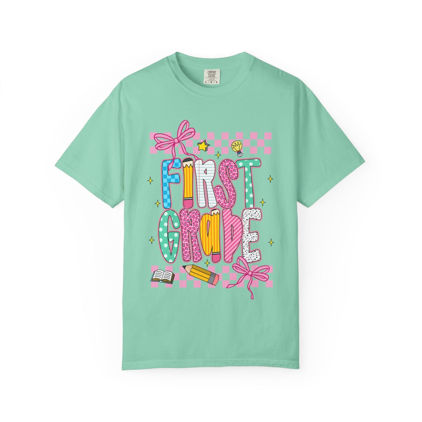 First Grade Superhero Unisex Garment-Dyed T-shirt