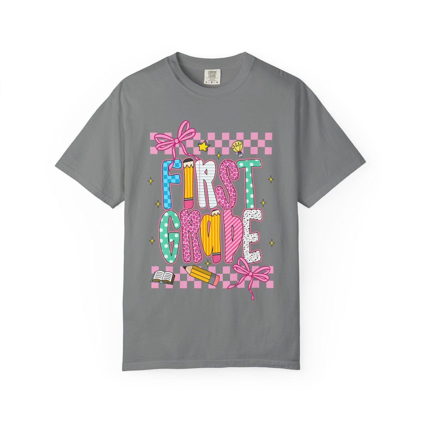 First Grade Superhero Unisex Garment-Dyed T-shirt