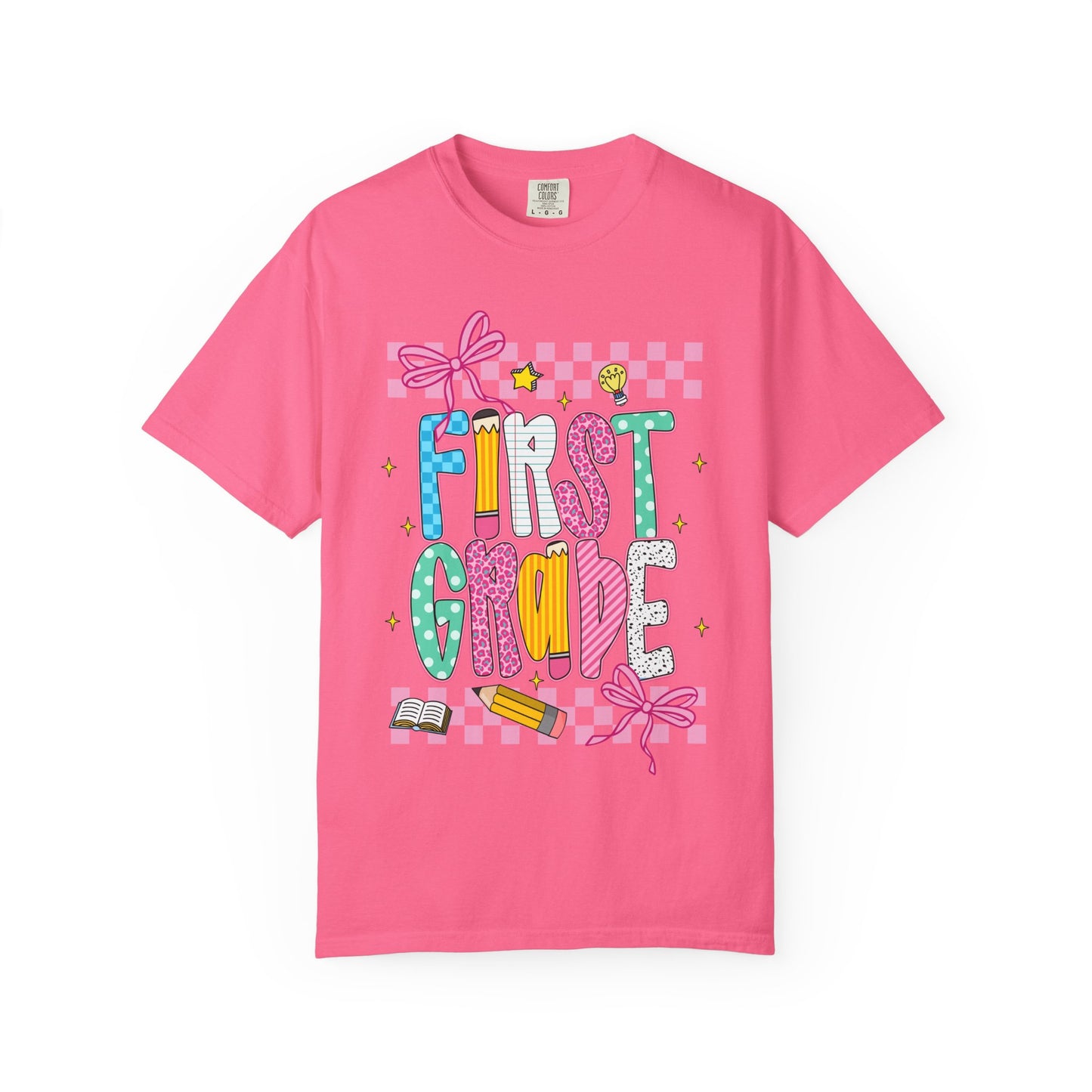 First Grade Superhero Unisex Garment-Dyed T-shirt